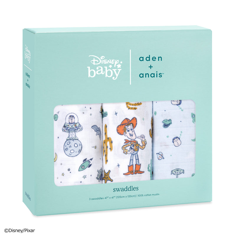 Aden+Anais Essential Swaddle (Disney Toy Story) 3pcs
