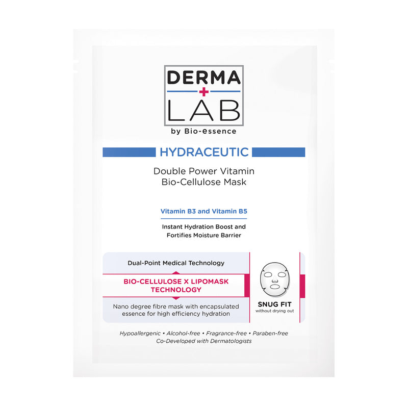 Derma Lab Double Vitamin Bio-Cellulose Mask 25ml x 3pcs