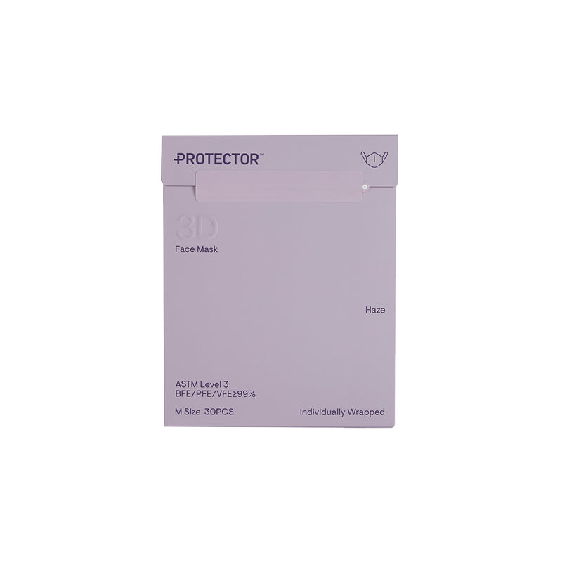 Protector 3D Face Mask (Medium) HAZE 30pcs