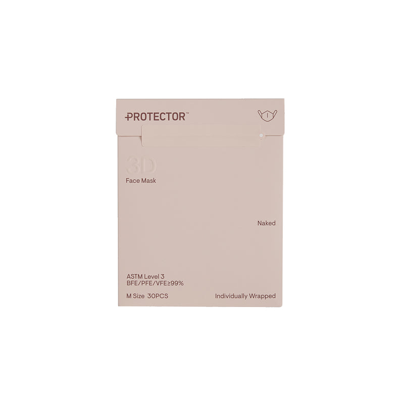 Protector 3D Face Mask (Medium) NAKED 30pcs
