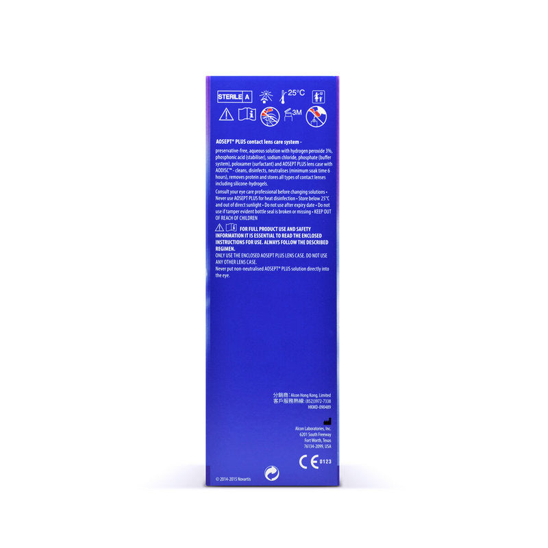 Alcon AO Sept Plus Preservative-Free Hydrogen Peroxide Solution 360ml