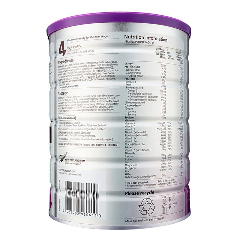 a2 Platinum Premium Toddler Milk Drink Stage 3 900g