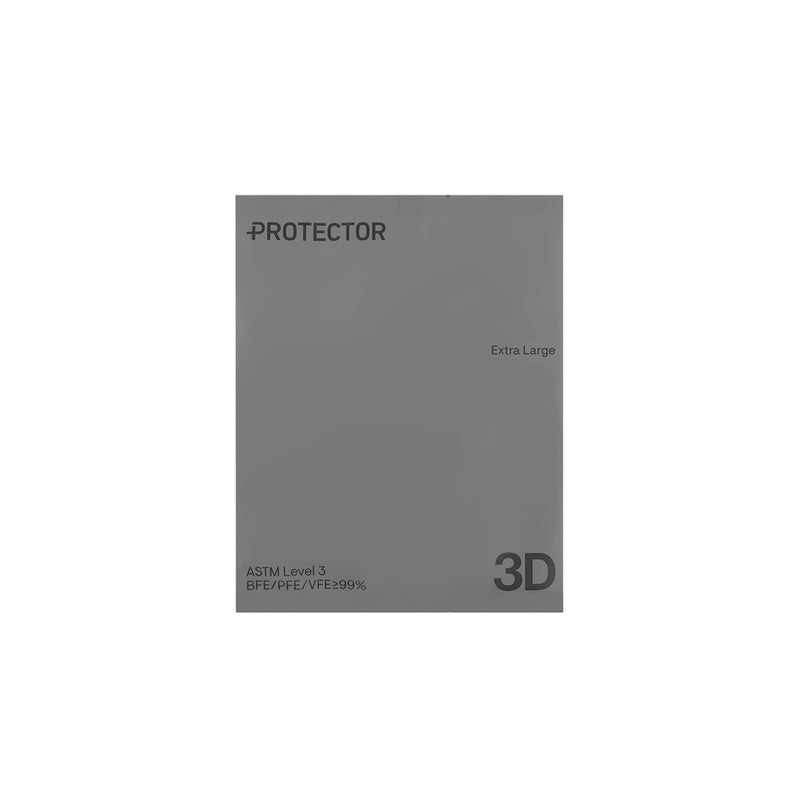 Protector 3D Face Mask(Extra Large)Gray 30pcs