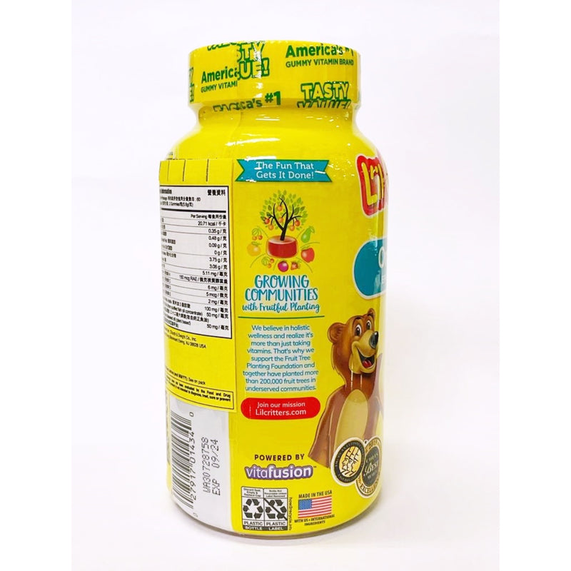L'il Critters Omega 3 Dha Dietary Supplement Gummy Fish 120pcs