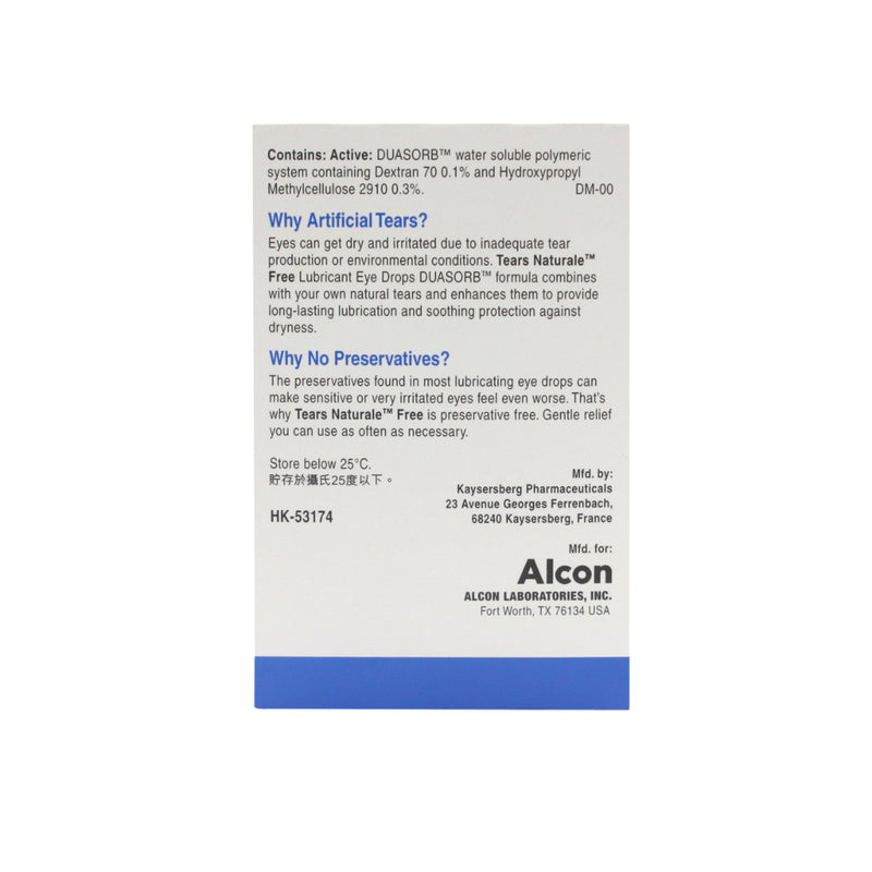 Alcon Tears Naturale Free Eye Drops(Independent Vials) 32pcs