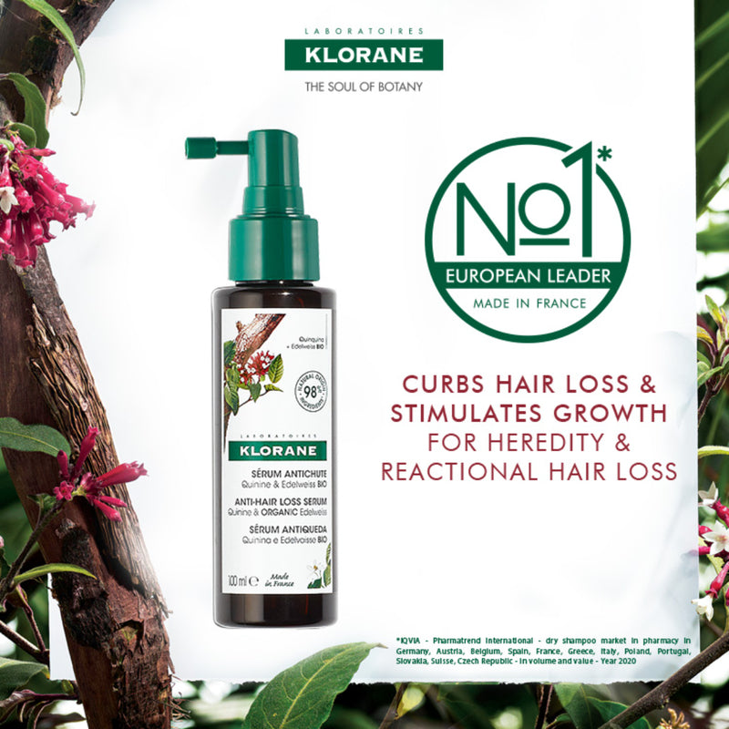 Klorane Anti-Hair Loss Serum With Quinine & Organing Edel Weiss 100ml