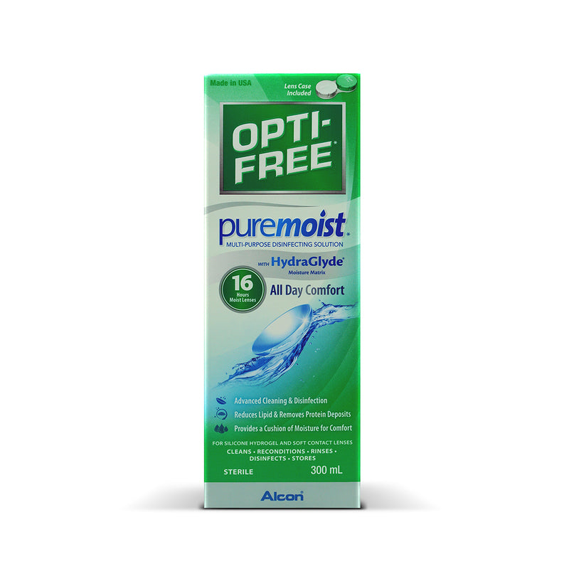 Alcon Opti-Free PureMoist Multi-Purpose Disinfecting Solution 300ml x 2pcs + Tester 1pc