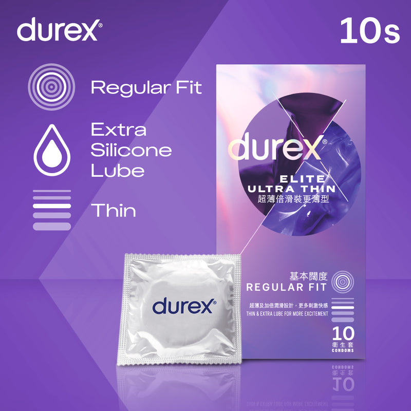 Durex Elite Ultra Thin 10pcs (Random delivery)
