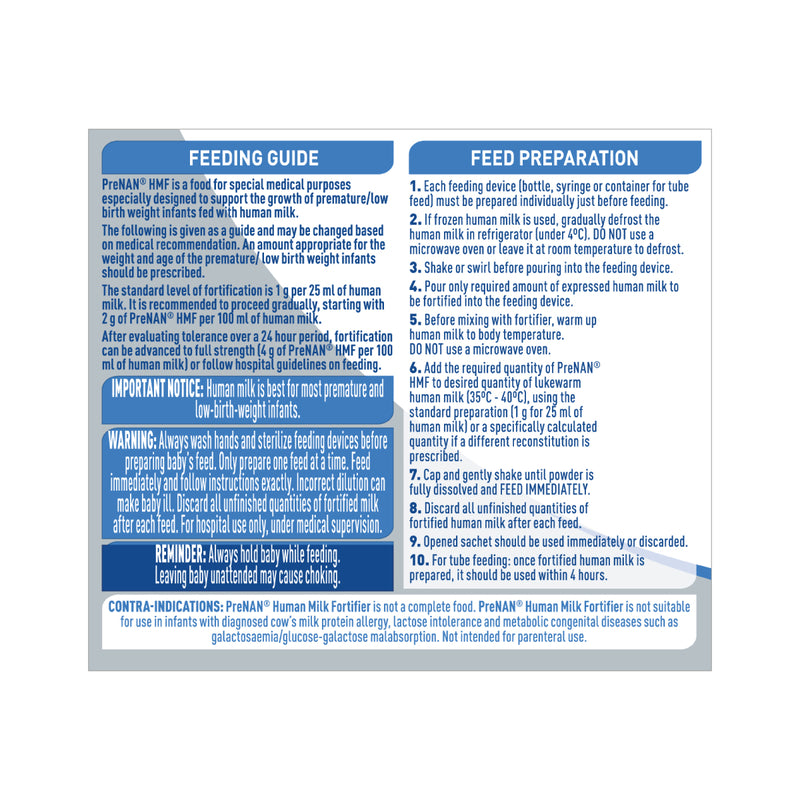 Nestlé PreNAN Human Milk Fortifier 1g x 72pcs