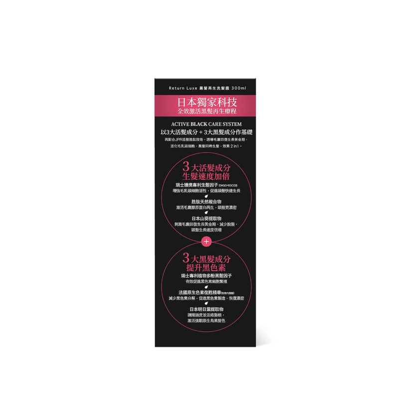 Return Luxe Active Black Care Shampoo 300ml