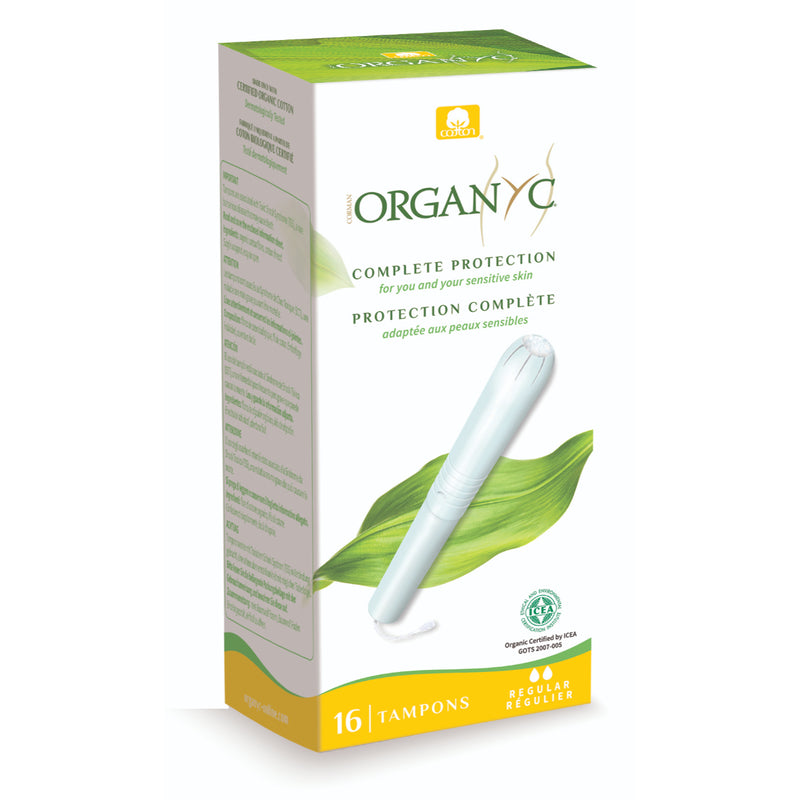 Organyc Organic Cotton Tampons with Applicator - Regular 16pcs