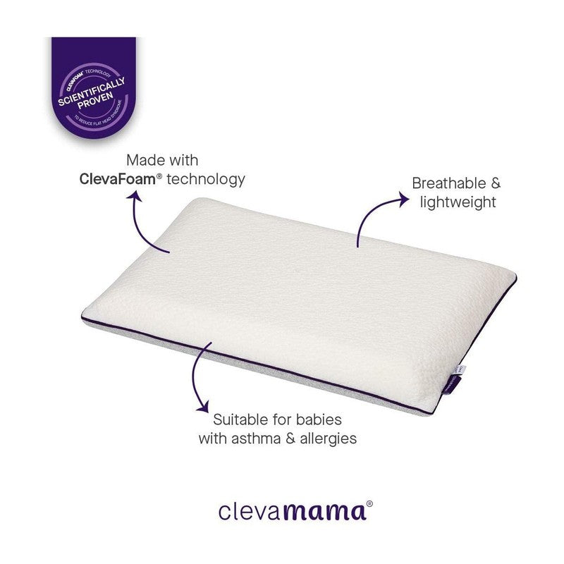 Clevamama Clevafoam Baby Pillow (For 0-12months) 1pc