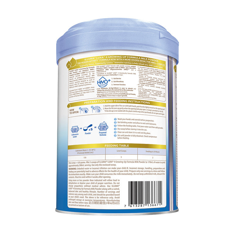 ILLUMA LUXA Stage 4 Growing-Up Formula 850g