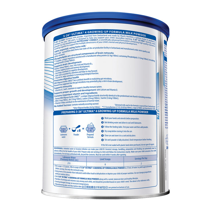 Wyeth S-26 ULTIMA Stage 4 Growing-Up Formula 800g