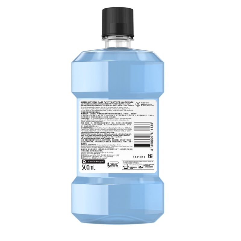 Listerine Total Care Cavity Protect Mouthwash 500ml
