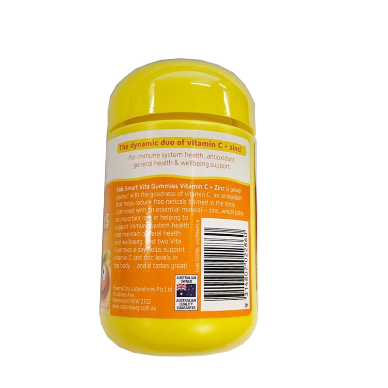 Nature'S Way Kids Smart Vita Gummies Vitamin C + Zinc 60pcs