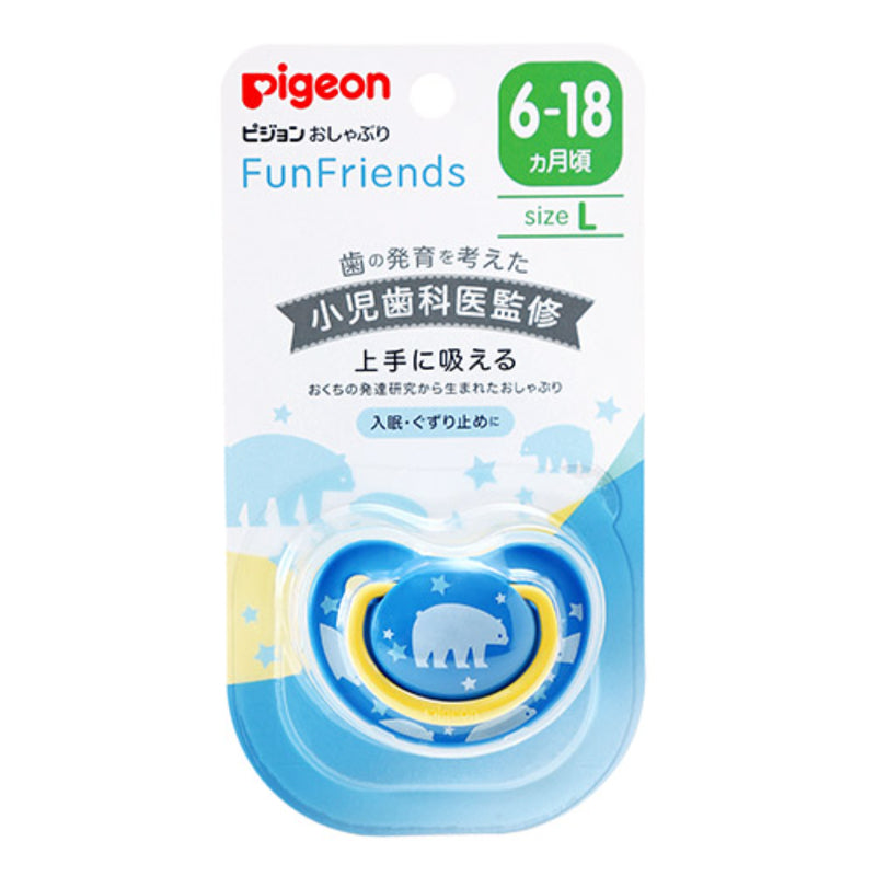 PIGEON Silicone Pacifier, Fun Friends (Random Colour) 1pc