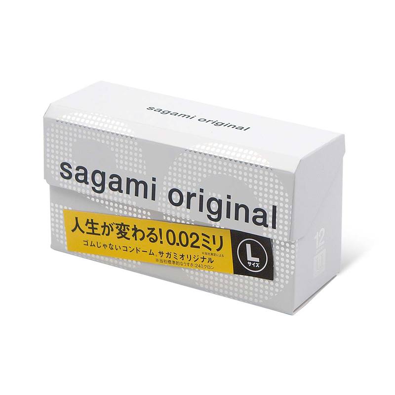 Sagami Original 0.02 L-size 58mm PU Condom 12pcs