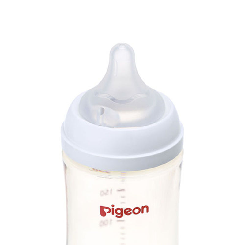 Pigeon PPSU Nursing Bottle With Peristaltic Plus M Size Nipple 8oz/240ml (Random Color)