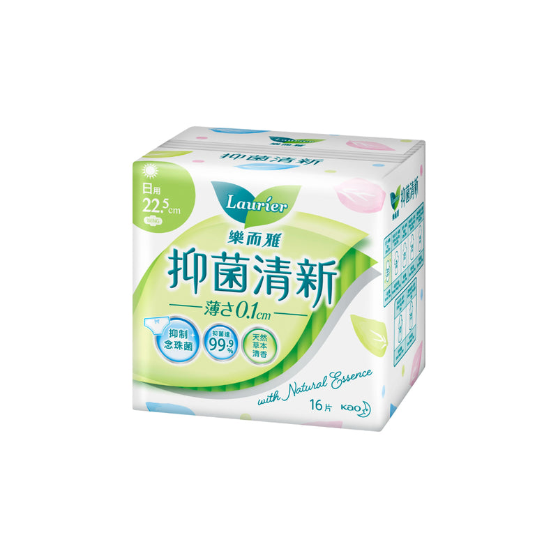 Laurier Anti Bacteria Ultra Slim Day 22.5cm 16pcs