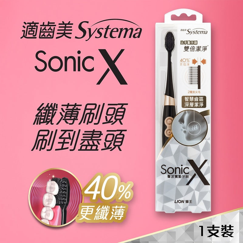 Systema Sonicx Superthin Black 1pc