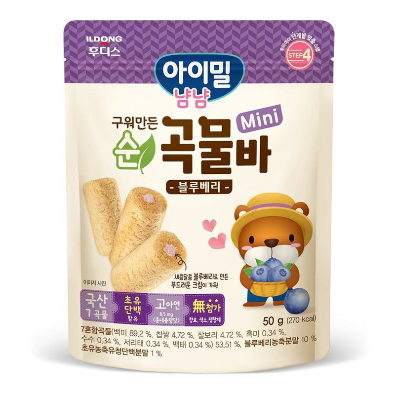 ILDONG Grain Bar Mini (Blueberry) 50g