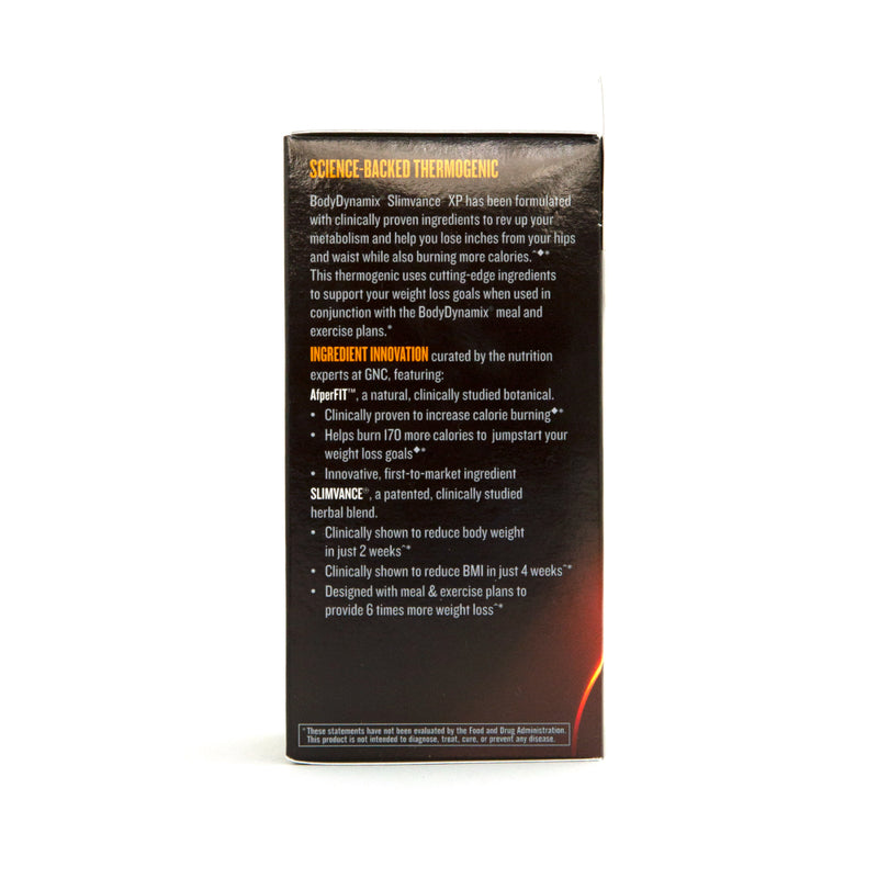 GNC BodyDynamix SLIMVANCE XP 120pcs