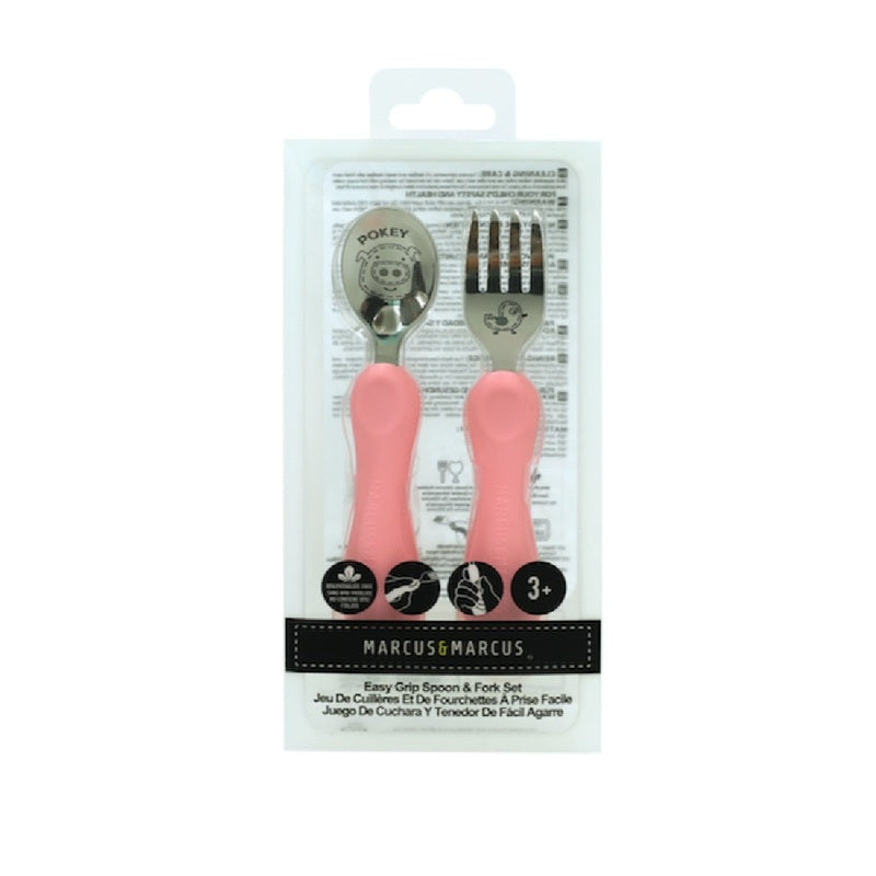 Marcus & Marcus Easy grip spoon & fork set - Pokey 1 set