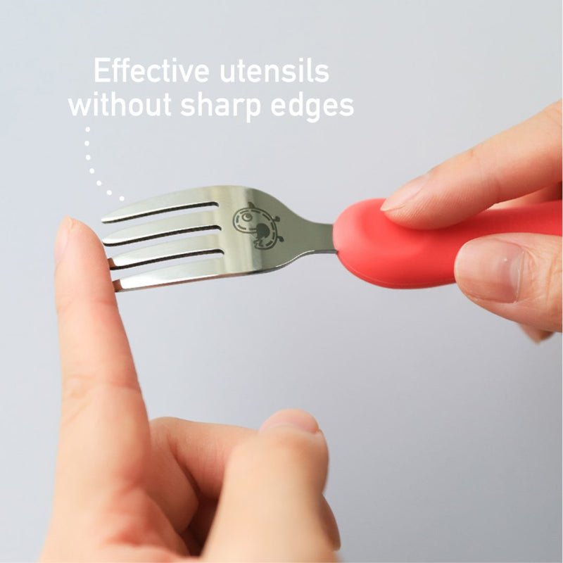 Marcus & Marcus Easy grip spoon & fork set - Pokey 1 set