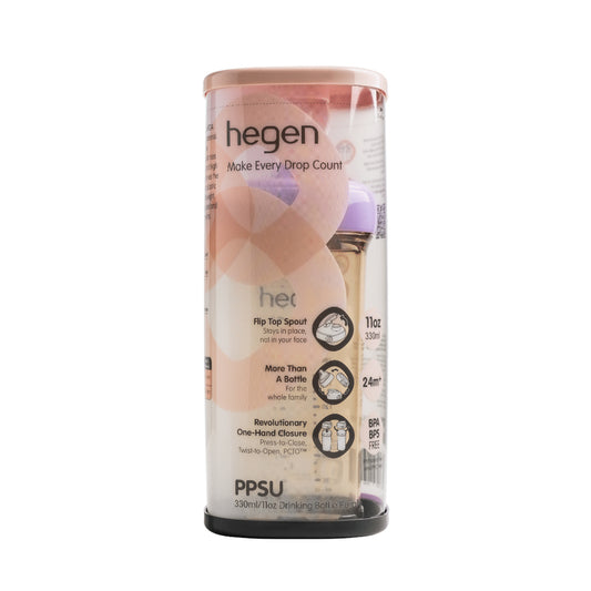 Hegen PCTO Straw cup PPSU Purple (330ml/11oz) 1pc