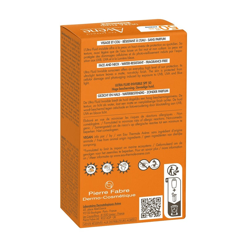 Avene Ultra Fluid Invisible SPF50 50ml