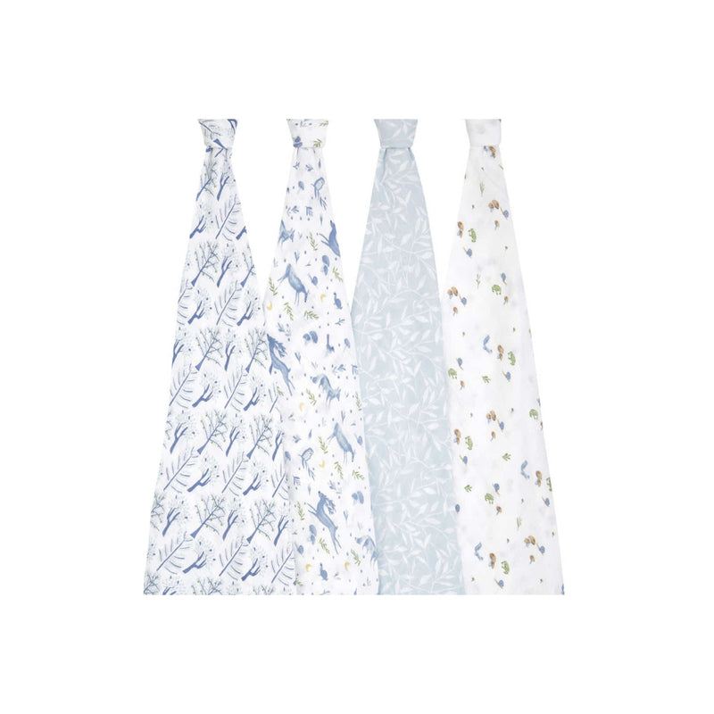 Aden+Anais Organic Muslin Swaddle (Outdoor) 4pcs