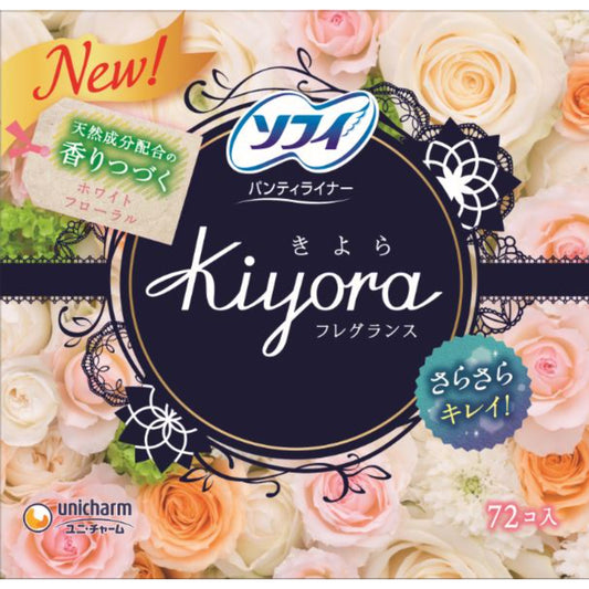 Sofy Kiyora Pantiliner (White Floral) 72pcs
