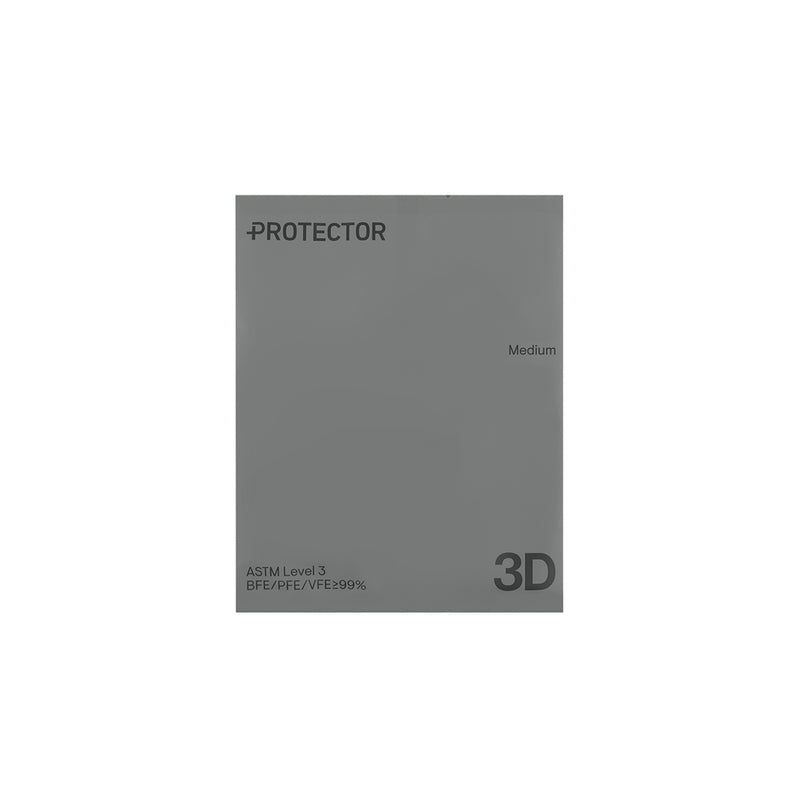Protector 3D Face Mask(Medium)Gray 30pcs