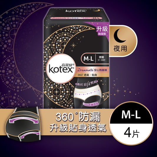Kotex Dreamate OverNight Pants M-L 4pcs
