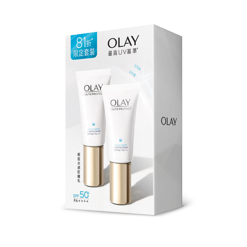 Olay Aqua Sheer Light Screen Pack 30ml x 2pcs