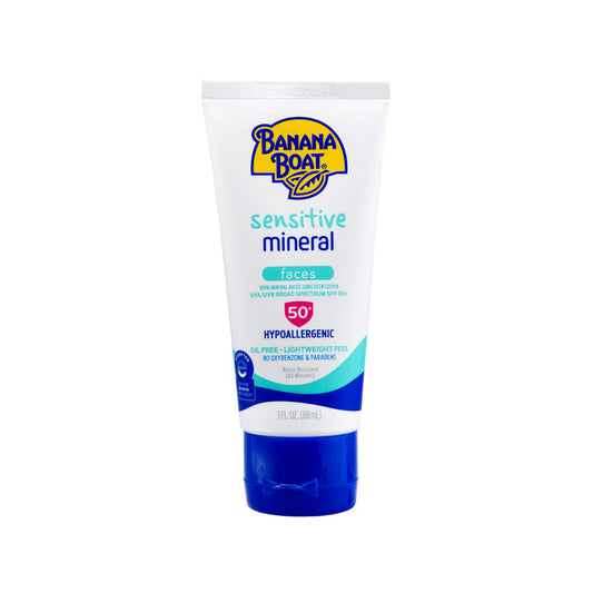 Banana Boat sensitive mineral based sunscreen lotion SPF50+ 88mL