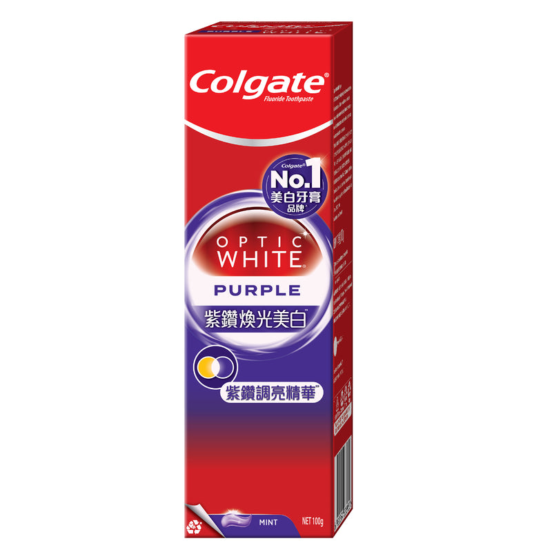 Colgate Optic White Purple Toothpaste 100g