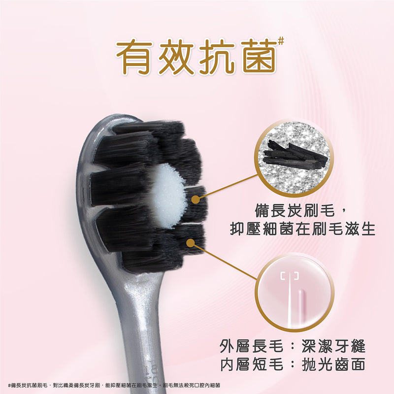 Colgate Cushion Clean Charcoal Toothbrush (RANDOM COLOR) 1pc