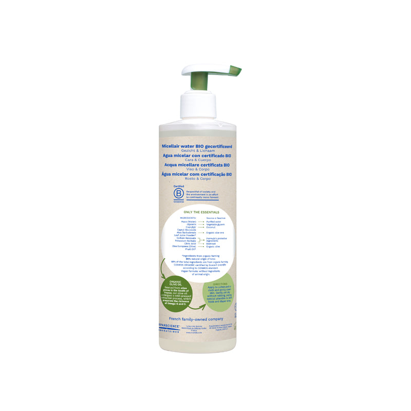 Mustela Organic Micellar Water (No Rinse) 400ml