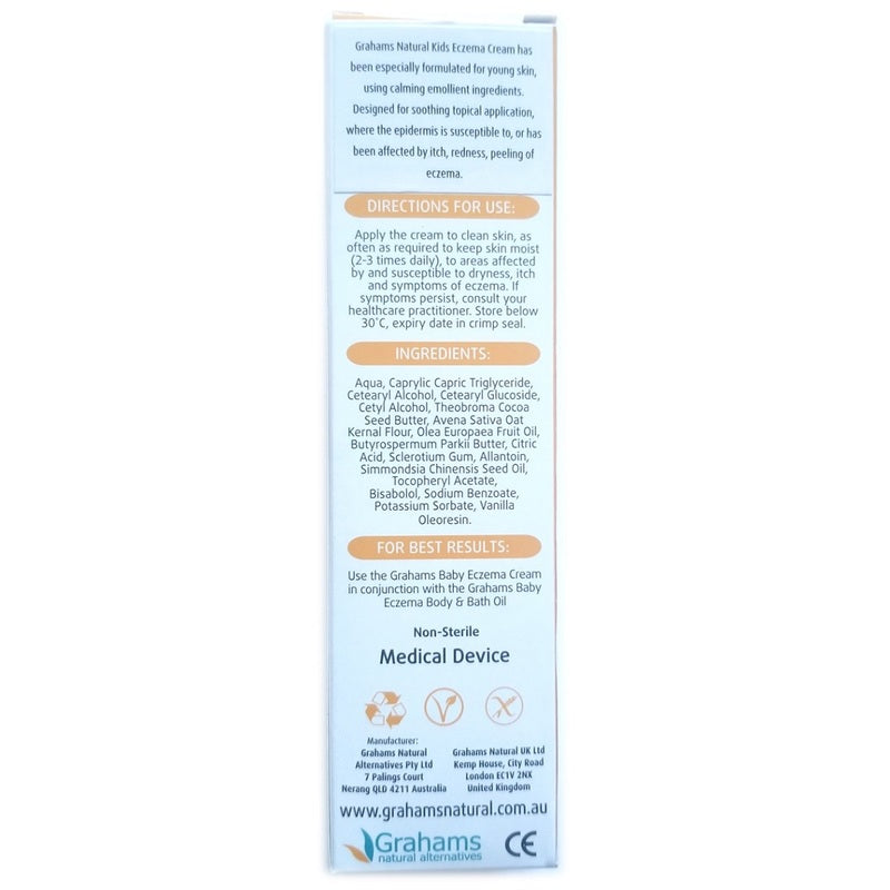 Grahams Natural Baby Eczema Cream 75g