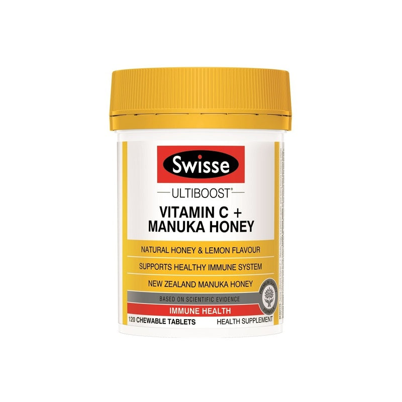 Swisse Ultiboost Vitamin C+ Manuka Honey Chewable 120pcs
