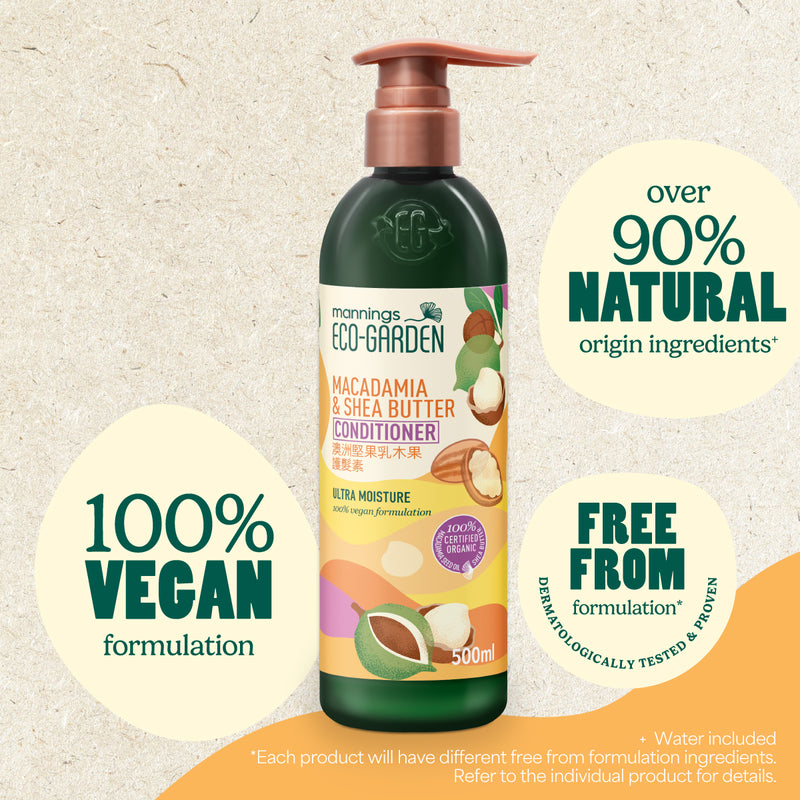 Mannings Eco-Garden Macadamia & Shea Butter Ultra Moisture Conditioner 500ml
