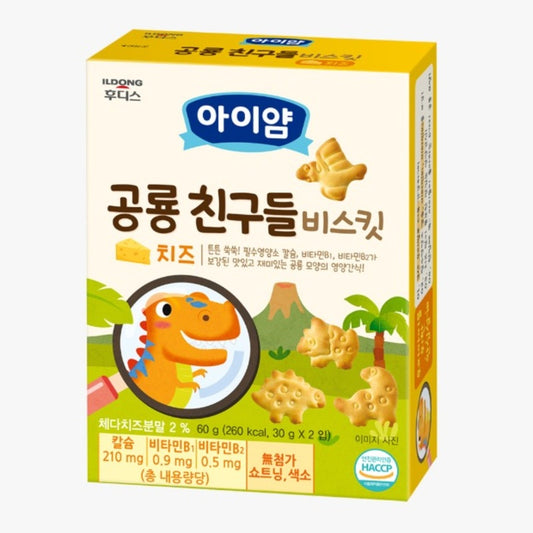 ILDONG Dinosaur Friends Biscuit Cheese 60g