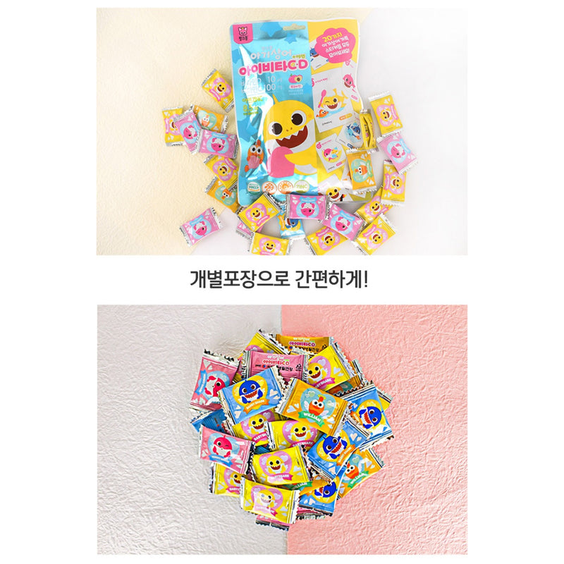 Pinkfong Baby Shark Kids Vita C&D+Zinc 30pcs