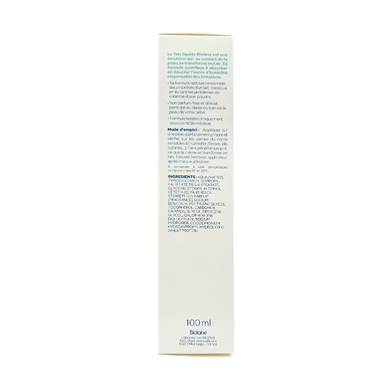 Biolane Liquid Talc - Hypoallergenic 100ml (Random New/Old Package)
