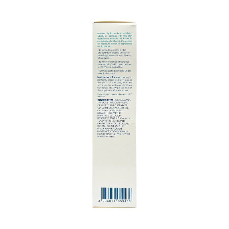 Biolane Liquid Talc - Hypoallergenic 100ml (Random New/Old Package)