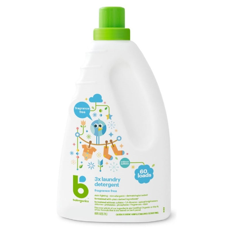 Babyganics 3x laundry detergent (Fragrance Free) 1.77L