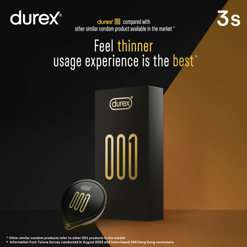 Durex 001 Condoms 3pcs