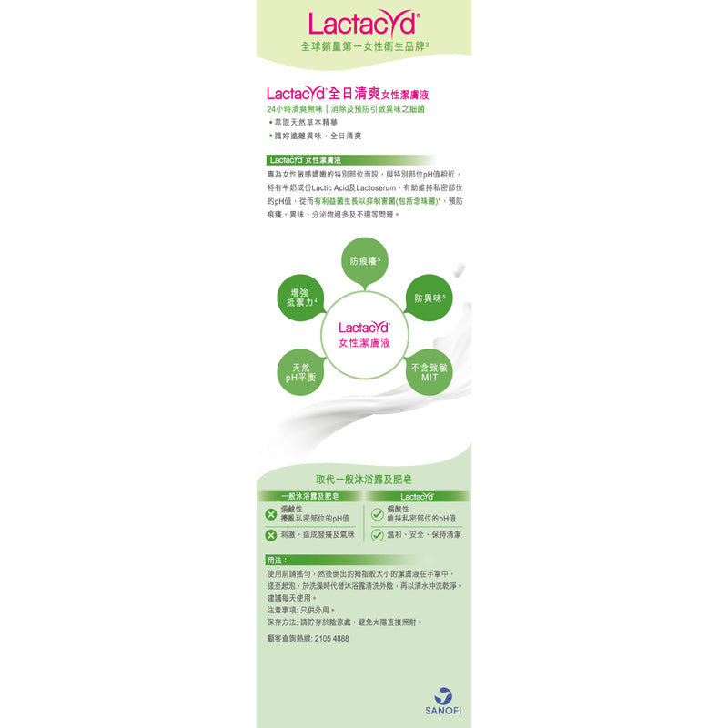 Lactacyd Odor Fresh Feminine Wash 250ml